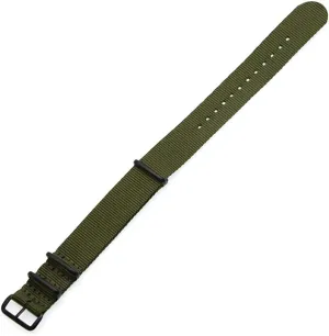 18 20 22 24mm Sportstrap Belt Buckle Bracelet Watch Black (Band Color : Army Blue, Band Width : 20mm)