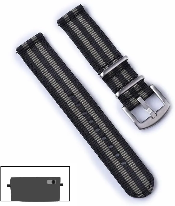 18 Mm 20 ​​Mm 22 Mm Nylon Strap Quick Release Spring Military Strap for Watch Accessories Replacement Bracelet(D,20MM)