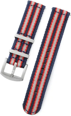 20mm 22mm Nylon Watch Strap Smooth Soft Nylon Sport Replacement Band Quick Release Canvas Bracelet Watchband