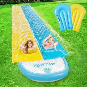 22.5FT Slip and Slide for Kids and Adult, Inflatable Water Slide for Backyard Outdoor with Sprinkler, Blow up Watersilde Summer Toy