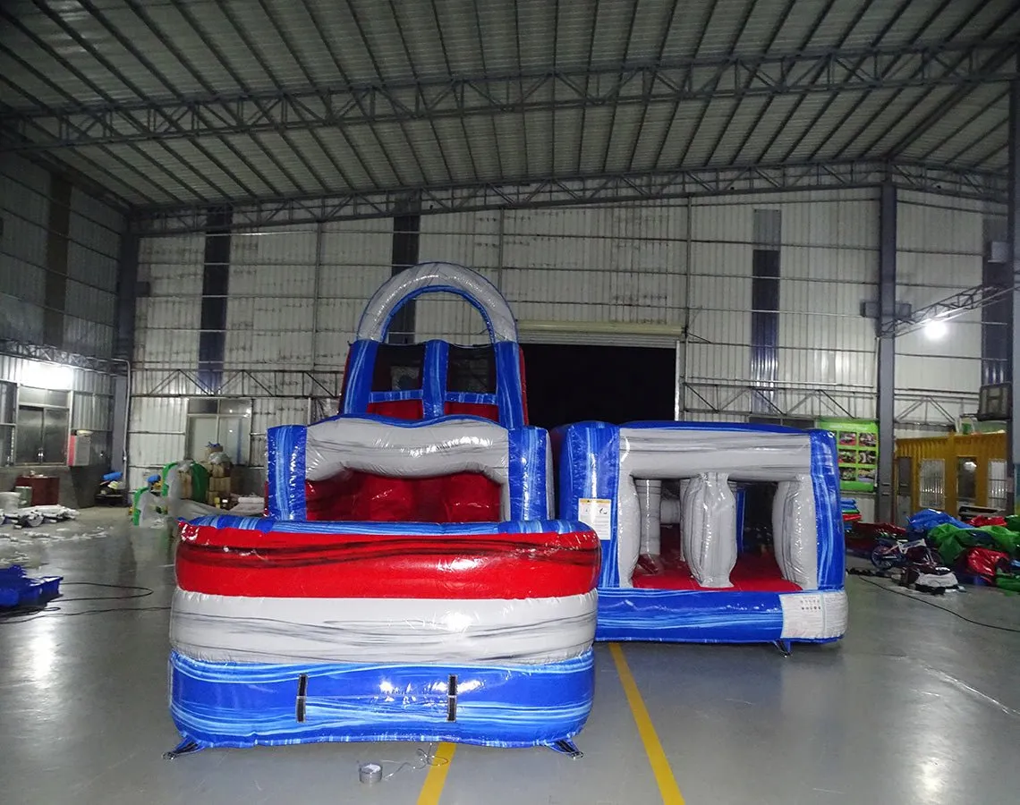 40ft Baja Wrap-Around 2PC Wet/Dry Inflatable Obstacle Course