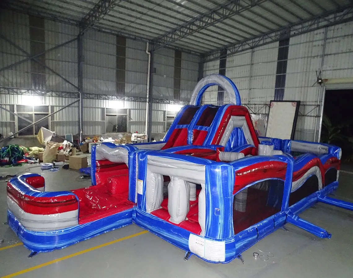 40ft Baja Wrap-Around 2PC Wet/Dry Inflatable Obstacle Course