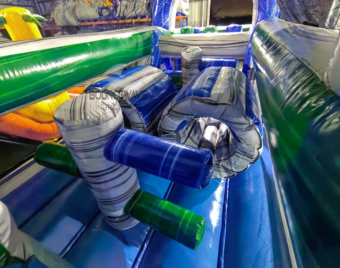 46ft Aloha Splash Hybrid Inflatable Obstacle Course