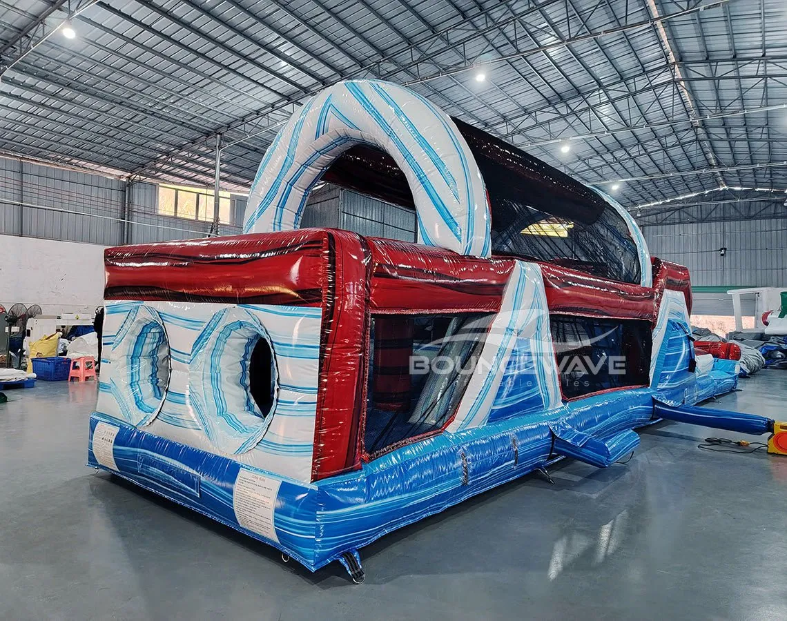 46ft American Thunder Commercial Hybrid Inflatable Obstacle Course