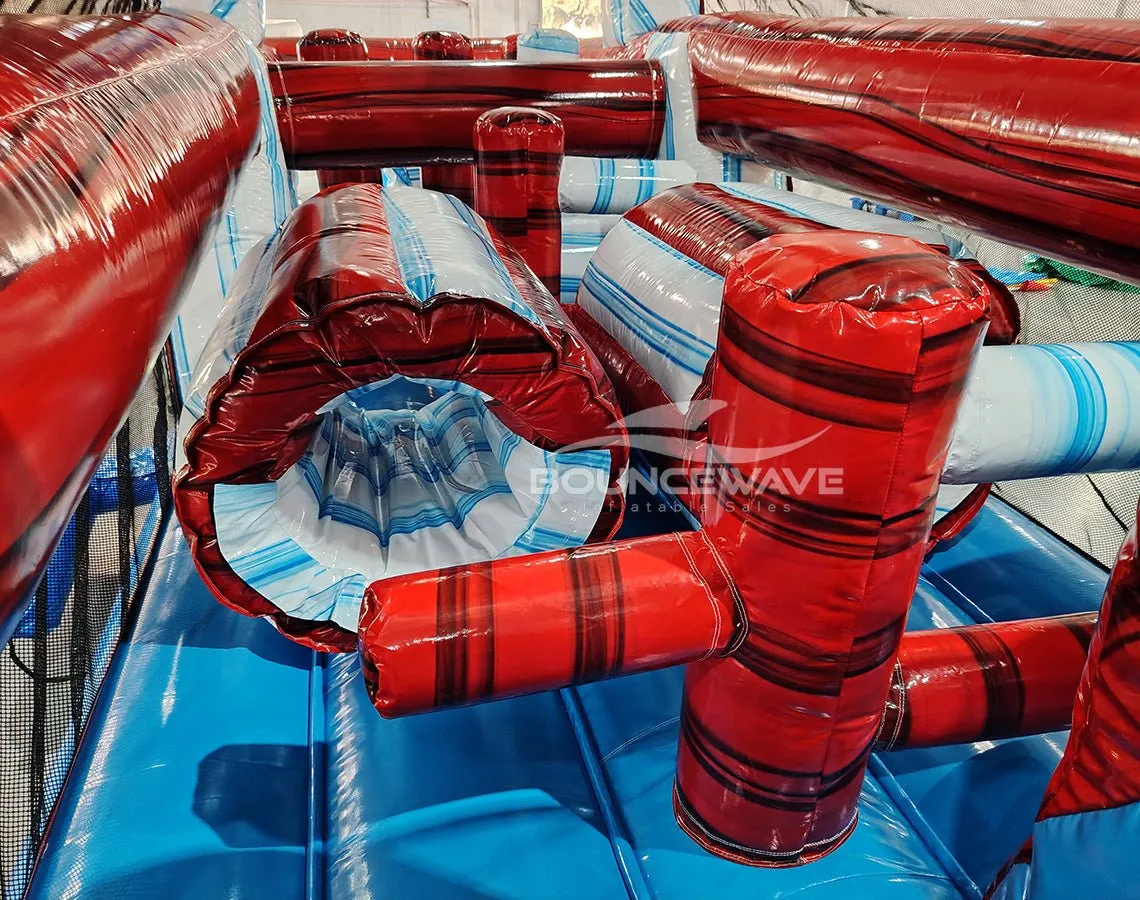 46ft American Thunder Commercial Hybrid Inflatable Obstacle Course