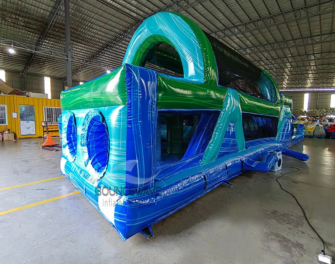 46ft Island Drop Hybrid Inflatable Obstacle Course