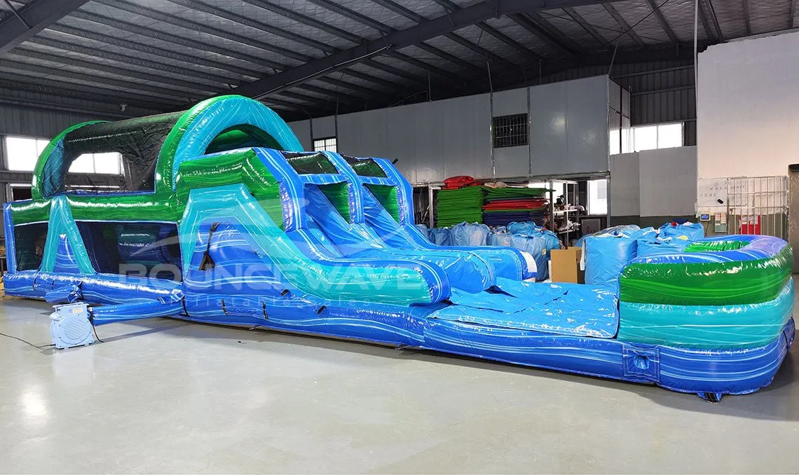 46ft Island Drop Hybrid Inflatable Obstacle Course