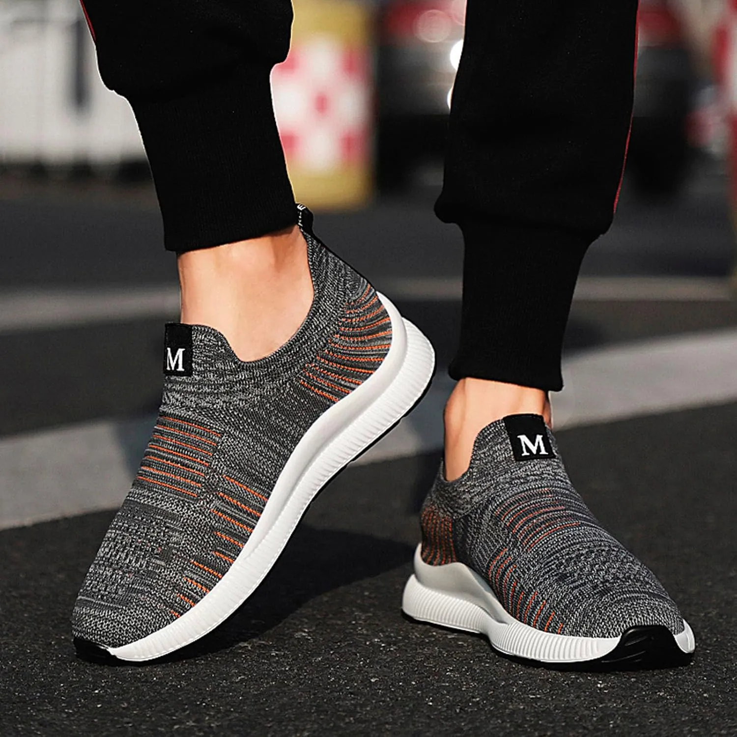 4cm Men's Elevator Shoes Men's Casual Mesh Trainers Lightweight Breathable Lace Up Sports Shoes with Sneaker Men Leather