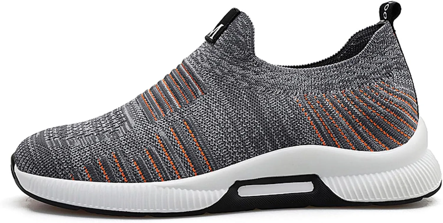 4cm Men's Elevator Shoes Men's Casual Mesh Trainers Lightweight Breathable Lace Up Sports Shoes with Sneaker Men Leather