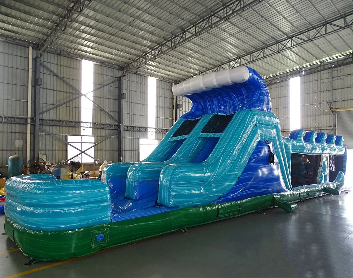 50ft Shark Attack Wet/Dry Inflatable Obstacle Course