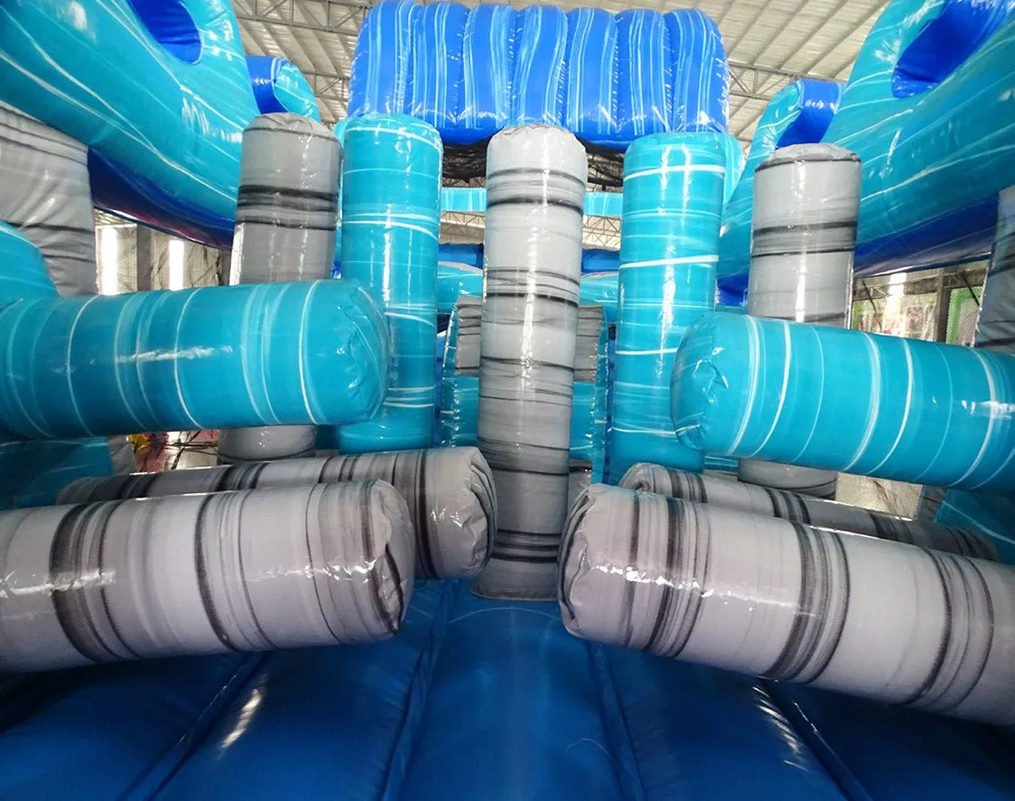 50ft Shark Attack Wet/Dry Inflatable Obstacle Course