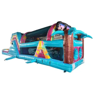 53ft XL Island Flow Commercial Hybrid Inflatable Obstacle Course
