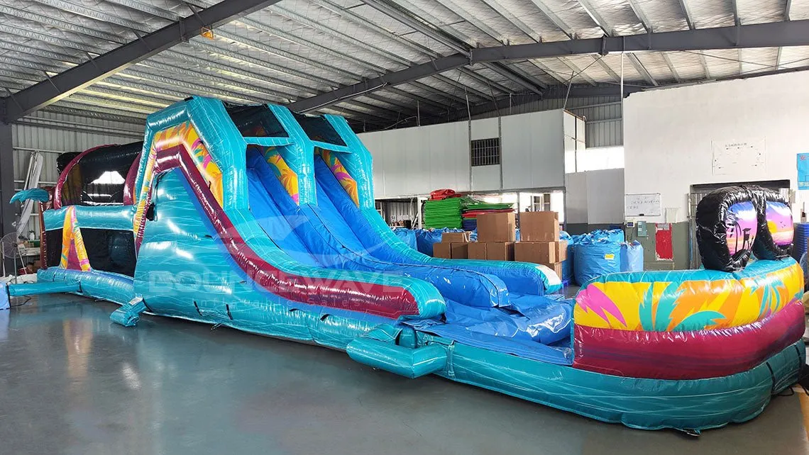 53ft XL Island Flow Commercial Hybrid Inflatable Obstacle Course
