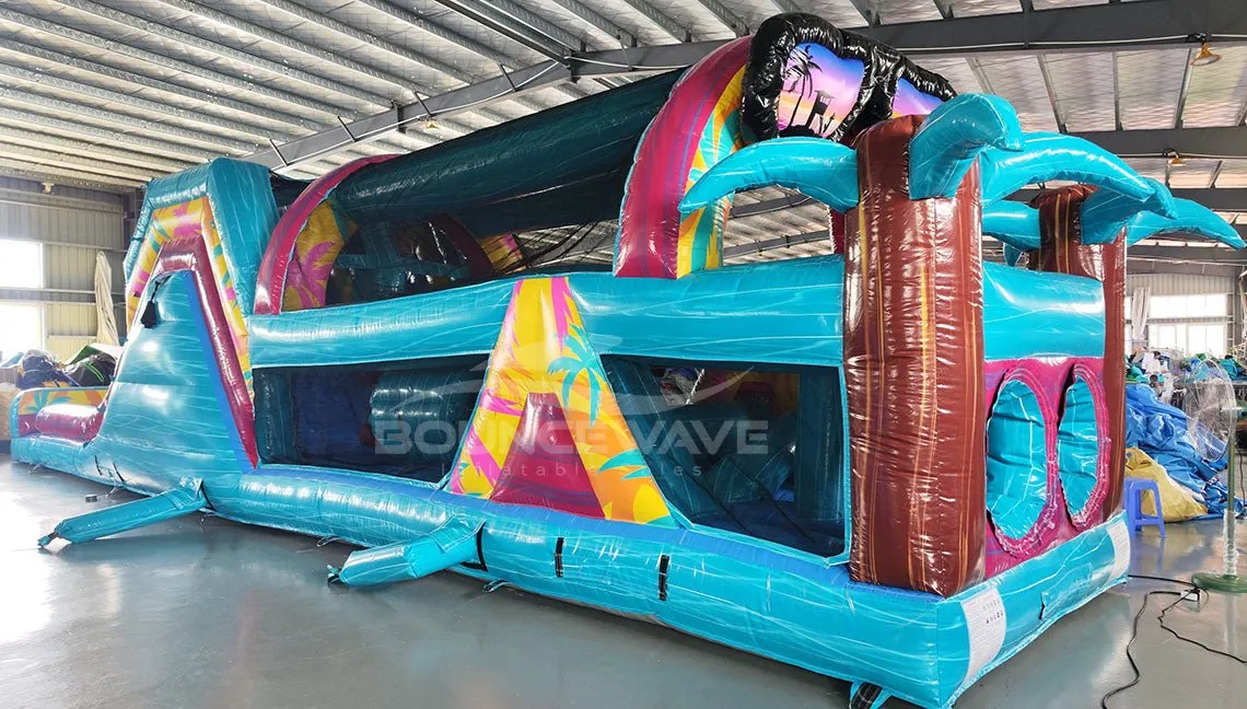 53ft XL Island Flow Commercial Hybrid Inflatable Obstacle Course