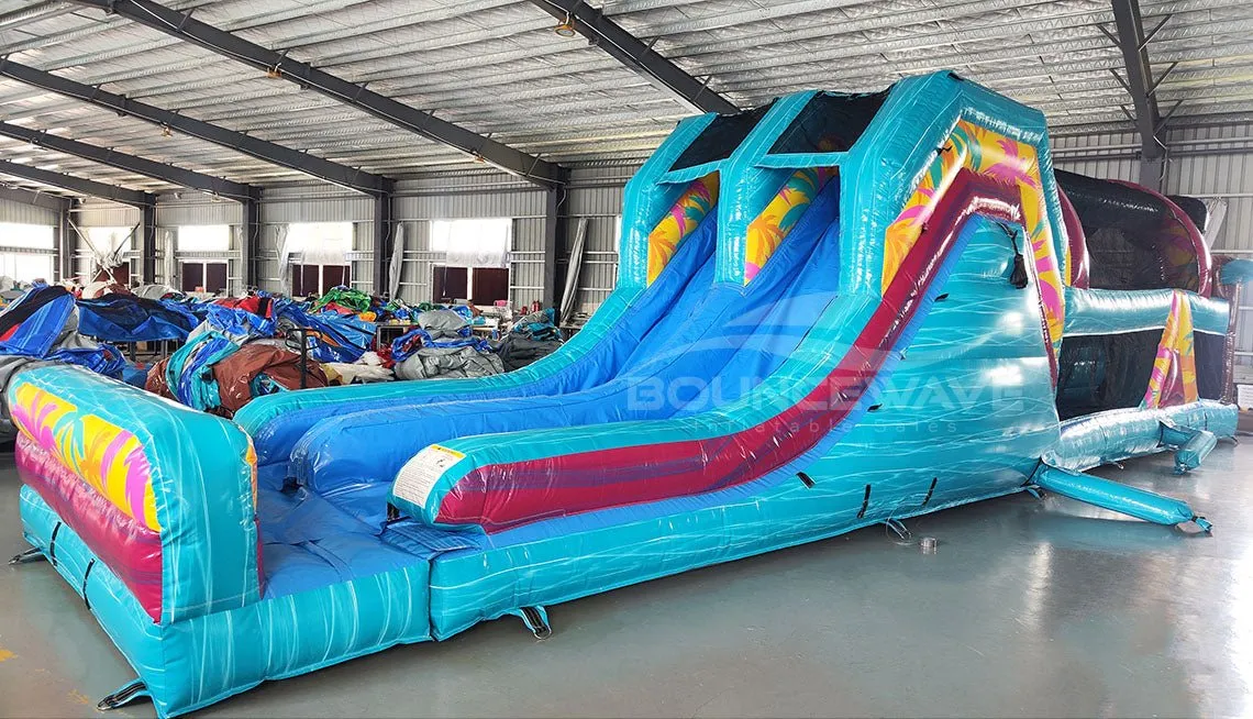 53ft XL Island Flow Commercial Hybrid Inflatable Obstacle Course