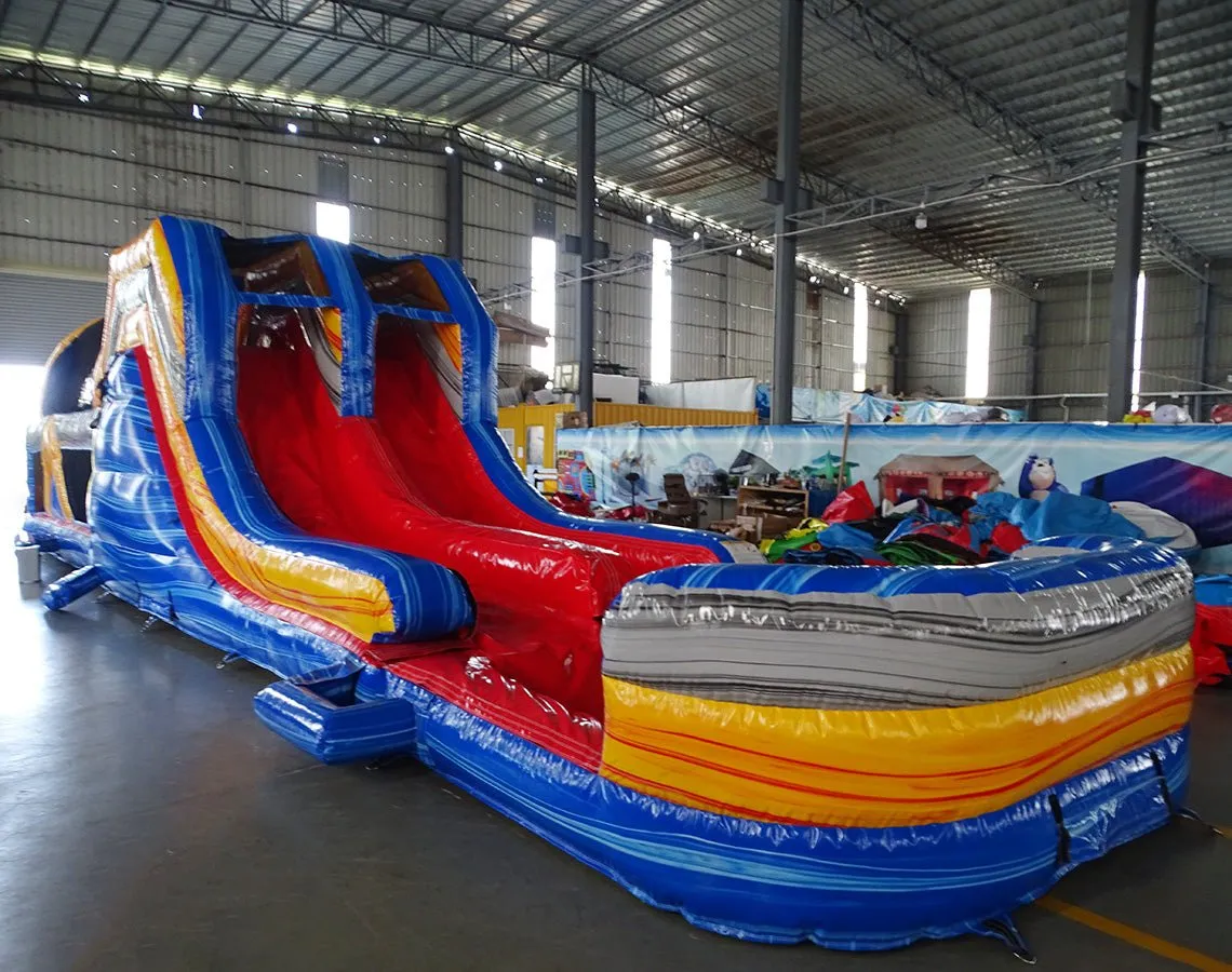 53ft XL Rip Curl Commercial Hybrid Inflatable Obstacle Course