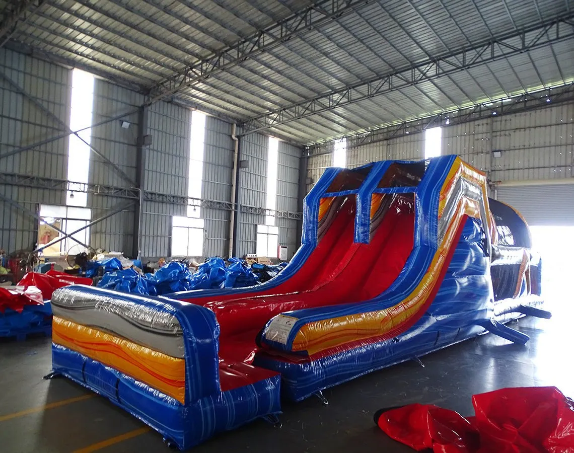 53ft XL Rip Curl Commercial Hybrid Inflatable Obstacle Course