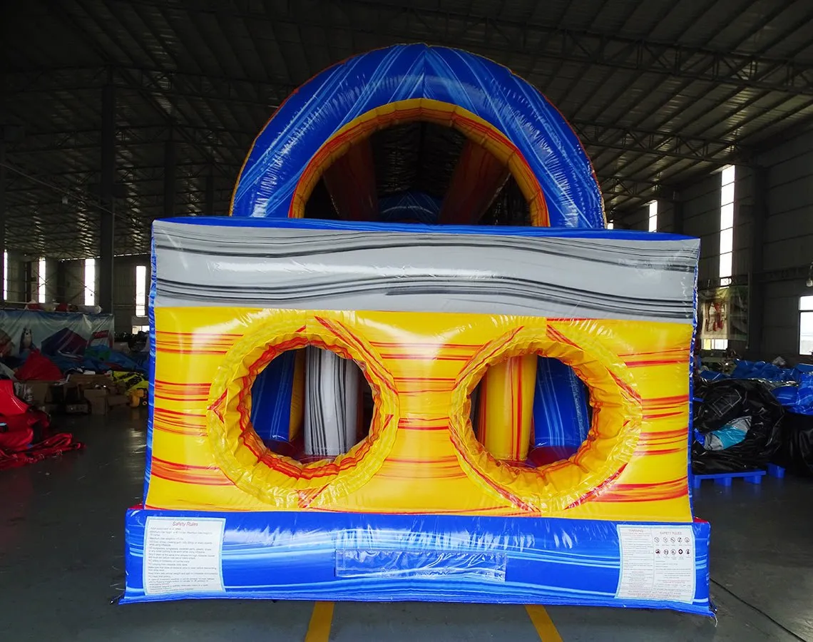 53ft XL Rip Curl Commercial Hybrid Inflatable Obstacle Course
