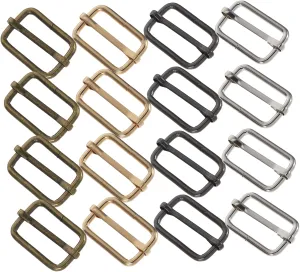60Pcs Adjustable Metal Slide Buckles for Bags Straps Versatile Quick Release Connection Buckle for Backpack Strap Adjustments Elegant Design