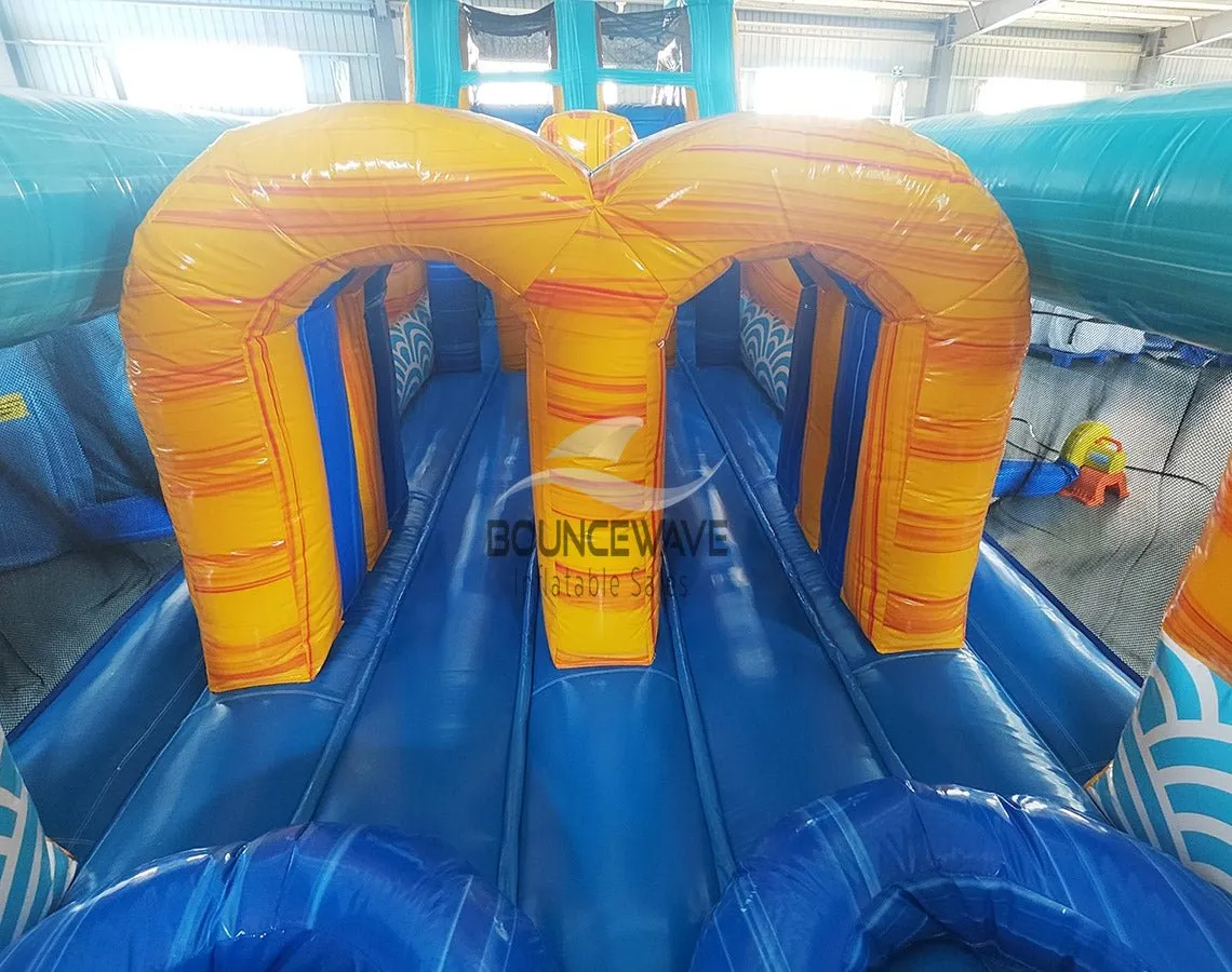 62ft Akua Falls 2-Piece Wet/Dry Inflatable Obstacle Course