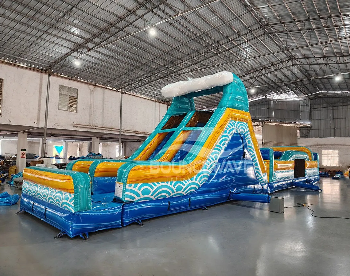 62ft Akua Falls 2-Piece Wet/Dry Inflatable Obstacle Course
