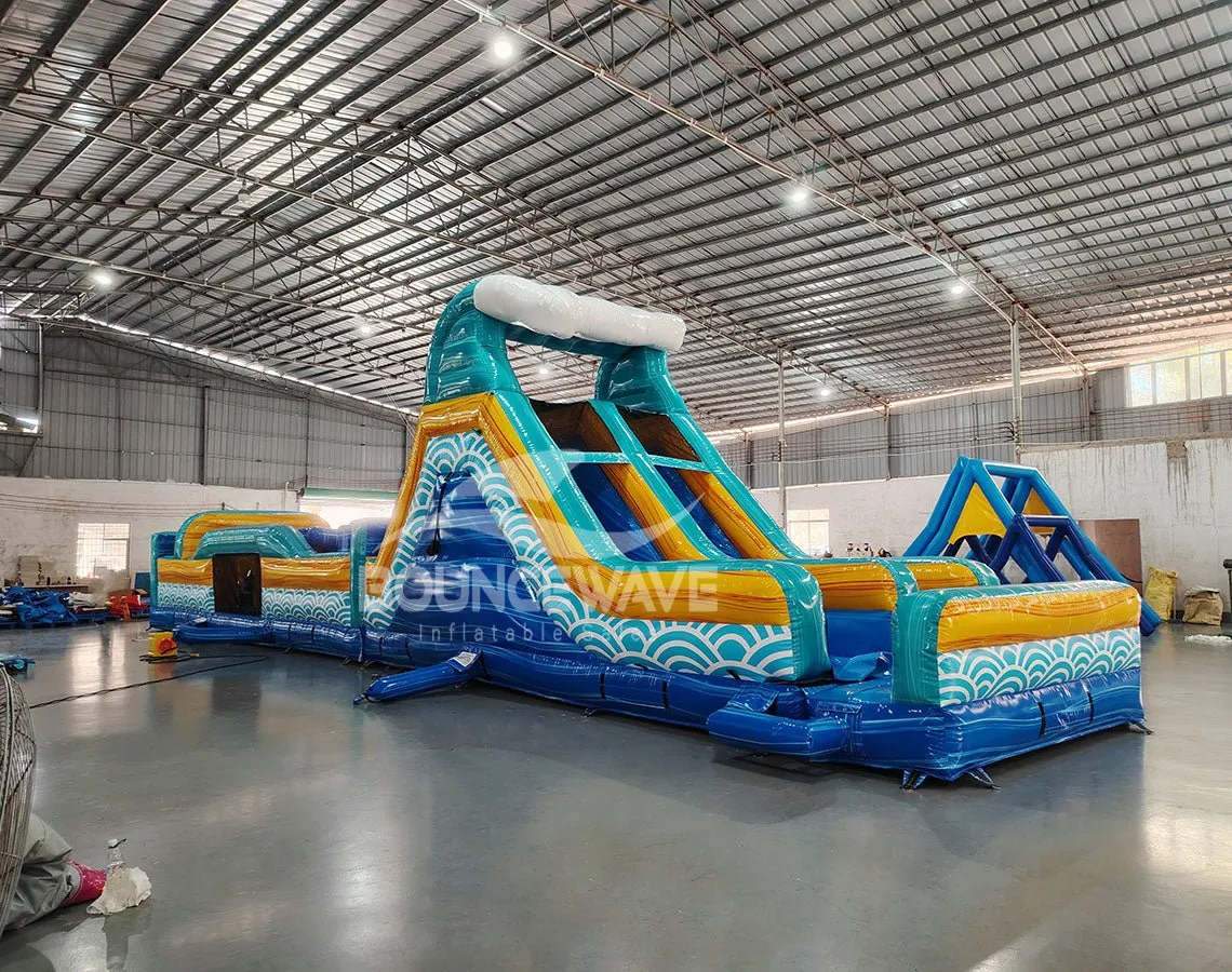 62ft Akua Falls 2-Piece Wet/Dry Inflatable Obstacle Course