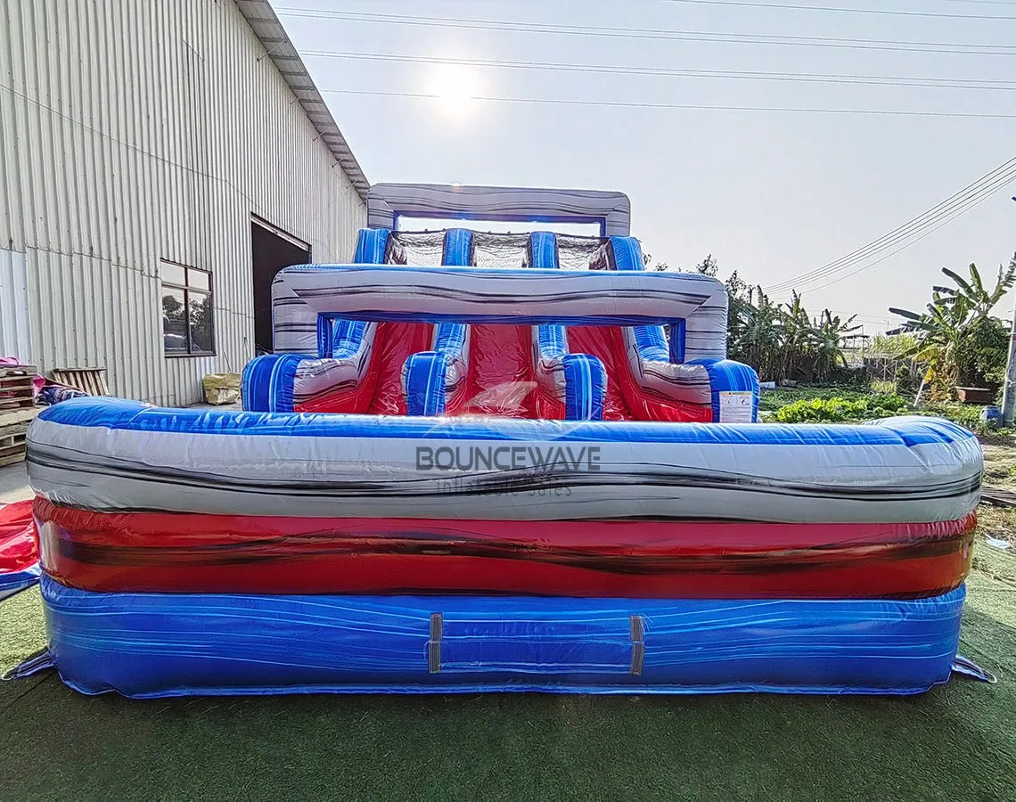 62ft Baja Triple Lane 2-Piece Wet/Dry Inflatable Obstacle Course