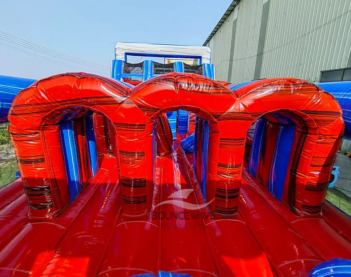 62ft Baja Triple Lane 2-Piece Wet/Dry Inflatable Obstacle Course