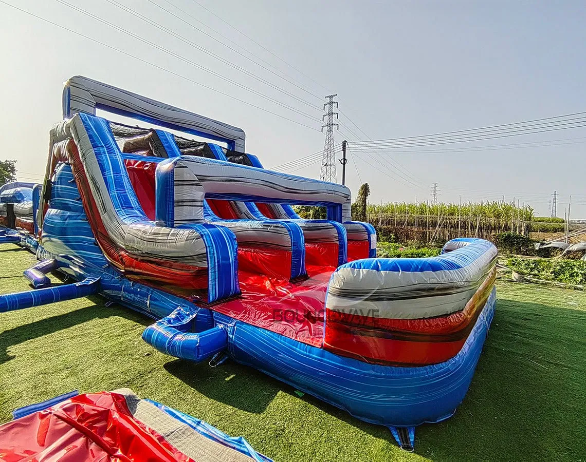 62ft Baja Triple Lane 2-Piece Wet/Dry Inflatable Obstacle Course