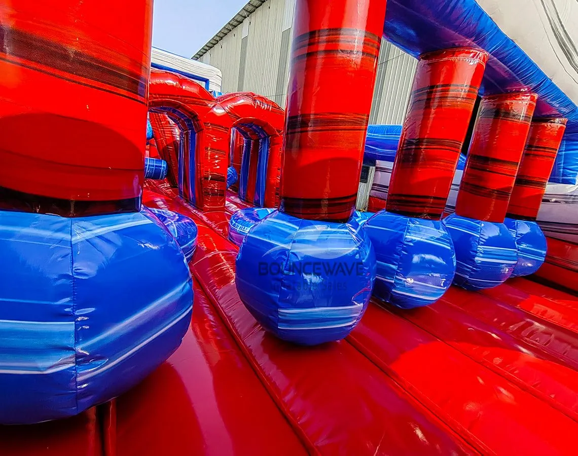 62ft Baja Triple Lane 2-Piece Wet/Dry Inflatable Obstacle Course