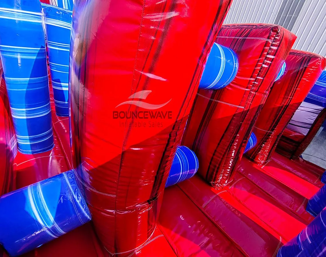 62ft Baja Triple Lane 2-Piece Wet/Dry Inflatable Obstacle Course