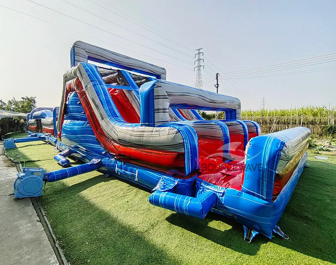 62ft Baja Triple Lane 2-Piece Wet/Dry Inflatable Obstacle Course