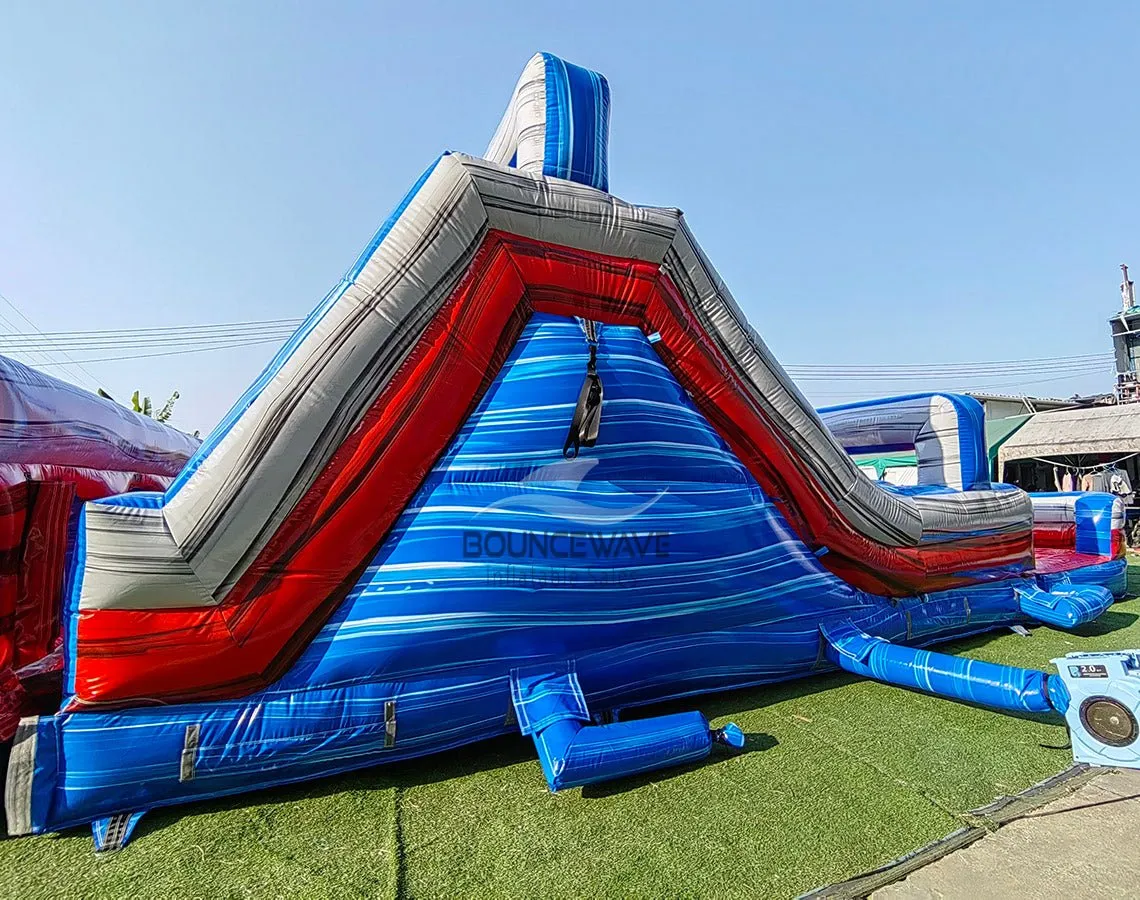 62ft Baja Triple Lane 2-Piece Wet/Dry Inflatable Obstacle Course