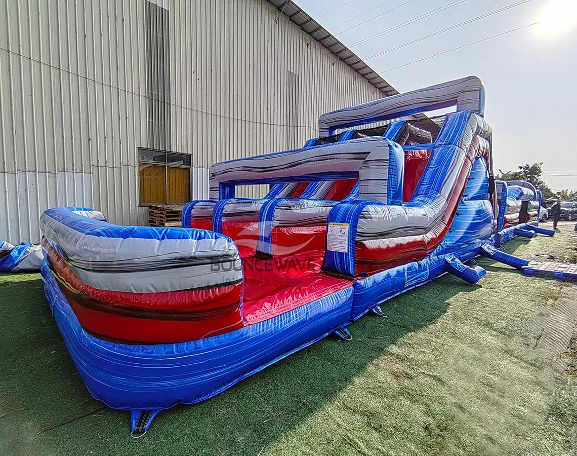 62ft Baja Triple Lane 2-Piece Wet/Dry Inflatable Obstacle Course