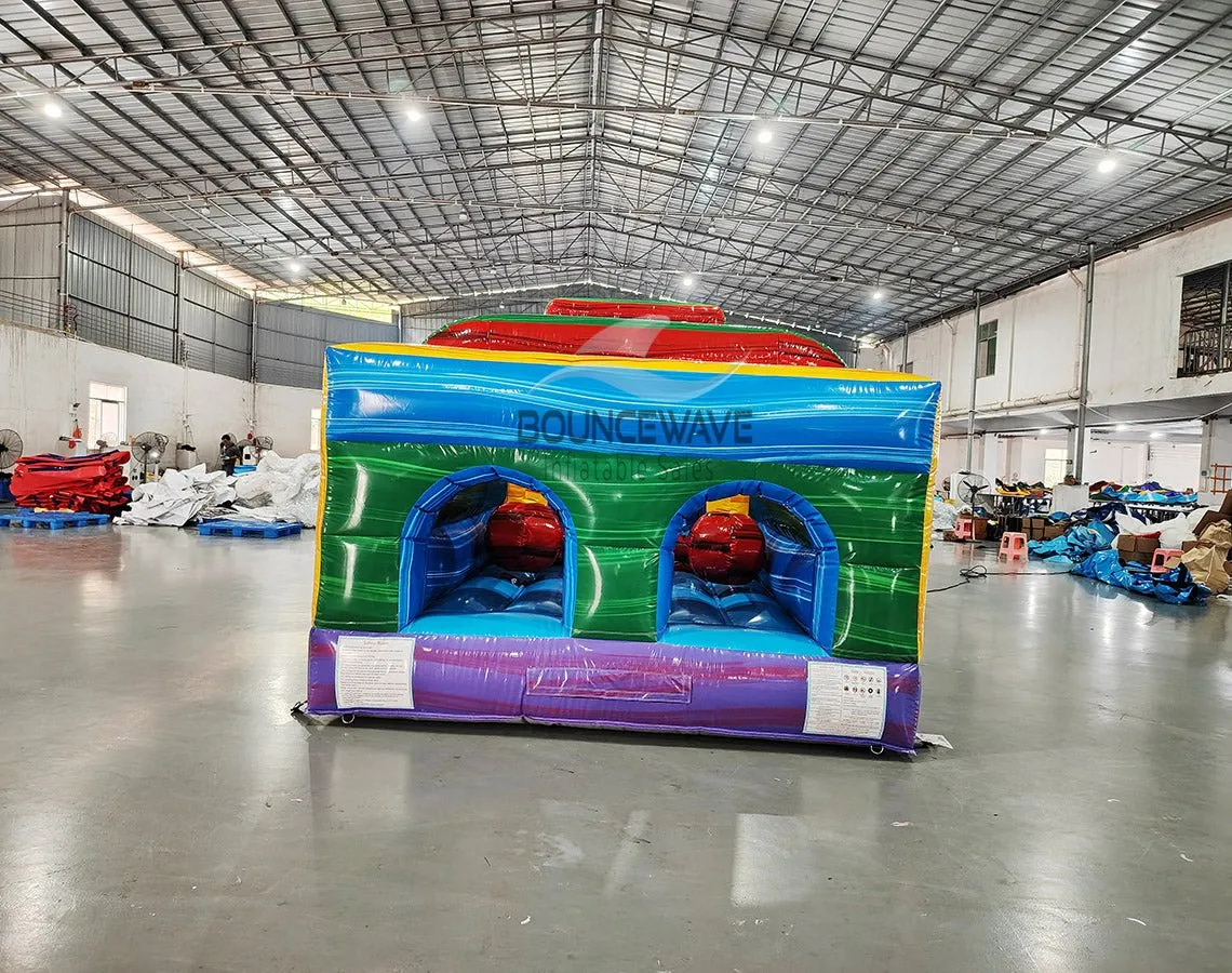 62ft Euro Marble 2-Piece Wet/Dry Inflatable Obstacle Course