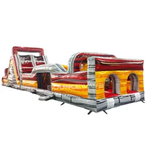 62ft Fire Island 2-Piece Wet/Dry Inflatable Obstacle Course