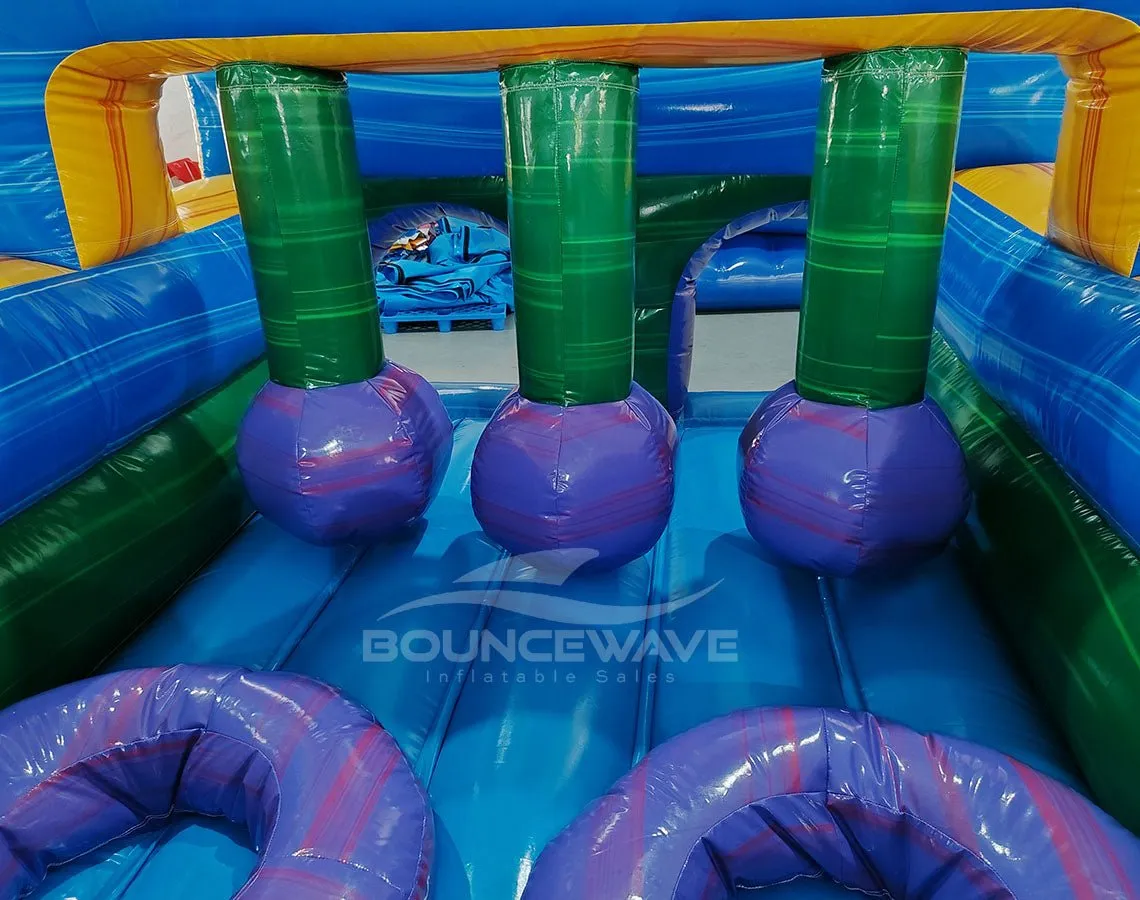 62ft Goombay 2-Piece Wet/Dry Inflatable Obstacle Course