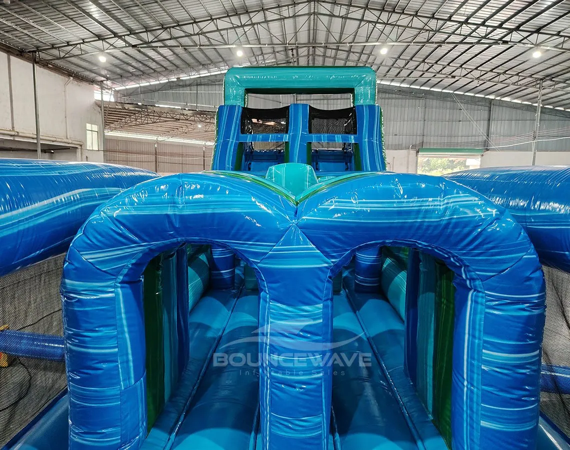 62ft Island Drop 2-Piece Wet/Dry Inflatable Obstacle Course