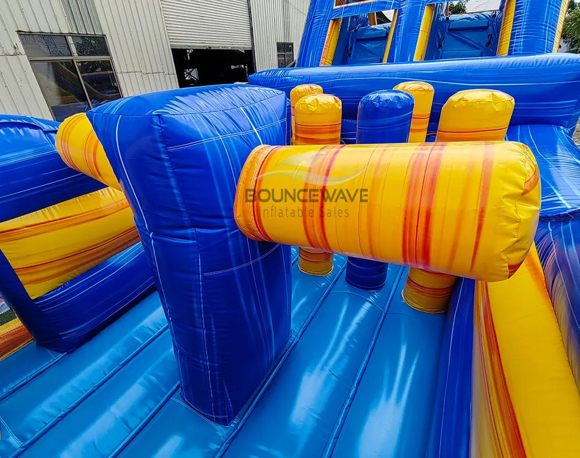 62ft Lava Falls 2-Piece Wet/Dry Inflatable Obstacle Course