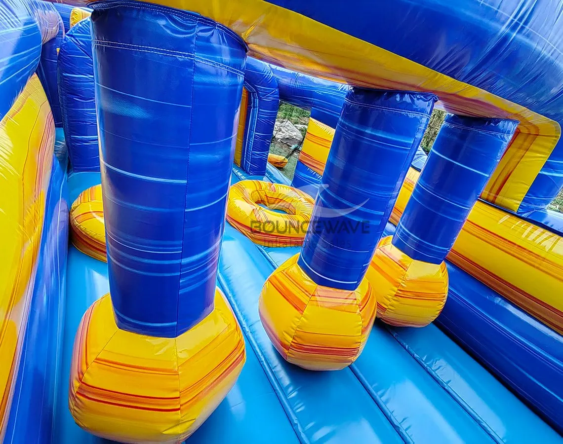 62ft Lava Falls 2-Piece Wet/Dry Inflatable Obstacle Course