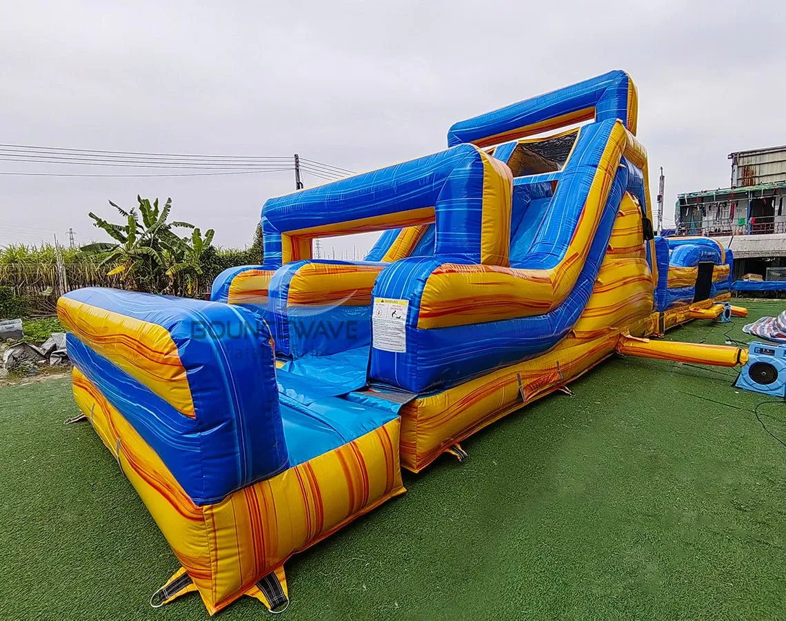 62ft Lava Falls 2-Piece Wet/Dry Inflatable Obstacle Course