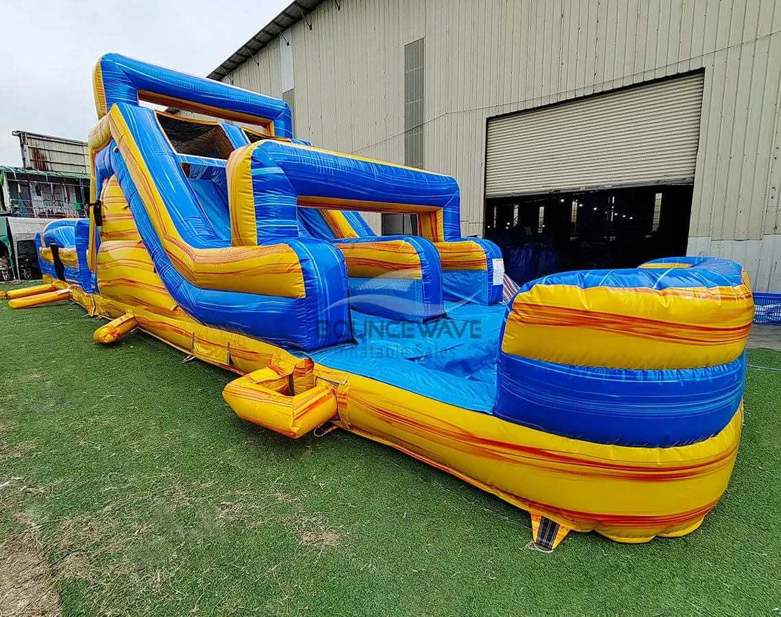 62ft Lava Falls 2-Piece Wet/Dry Inflatable Obstacle Course