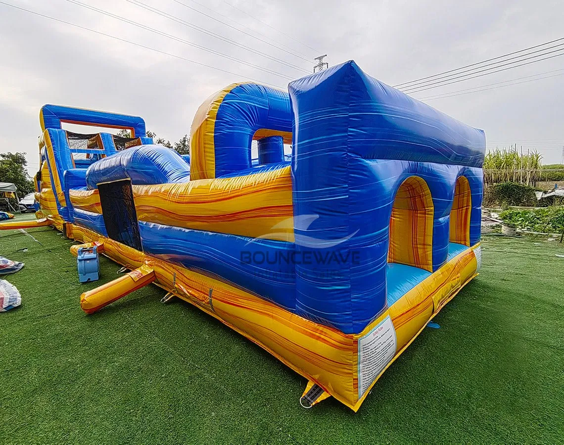 62ft Lava Falls 2-Piece Wet/Dry Inflatable Obstacle Course