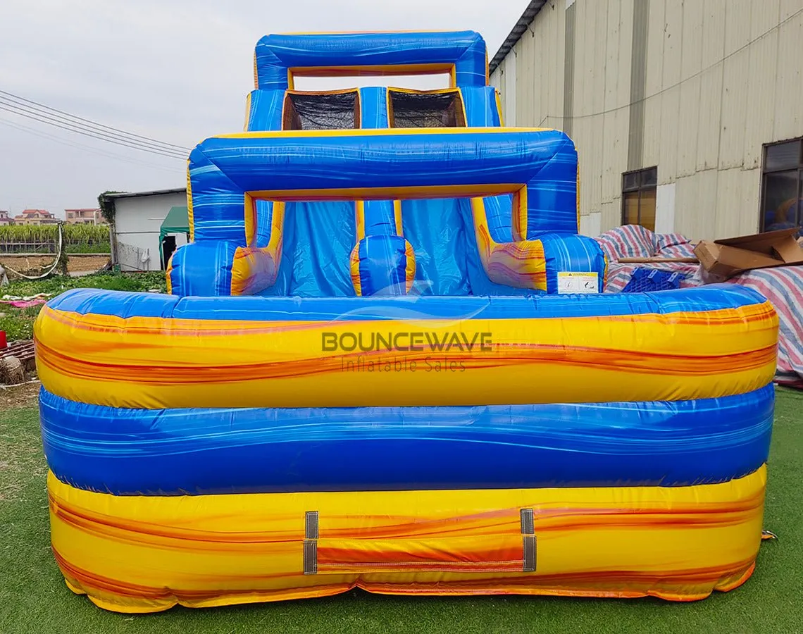 62ft Lava Falls 2-Piece Wet/Dry Inflatable Obstacle Course