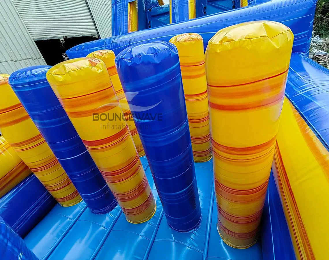 62ft Lava Falls 2-Piece Wet/Dry Inflatable Obstacle Course