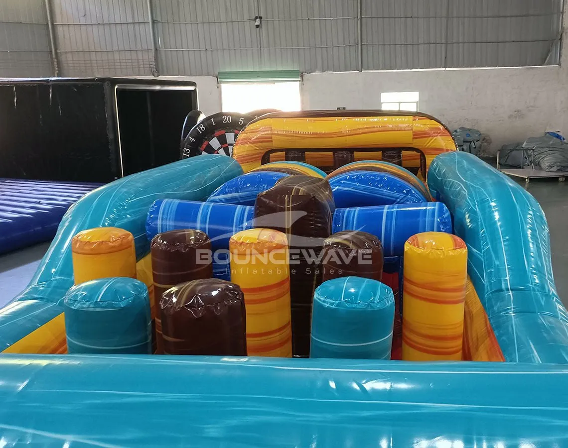 62ft Tropic Shock 2-Piece Wet/Dry Inflatable Obstacle Course