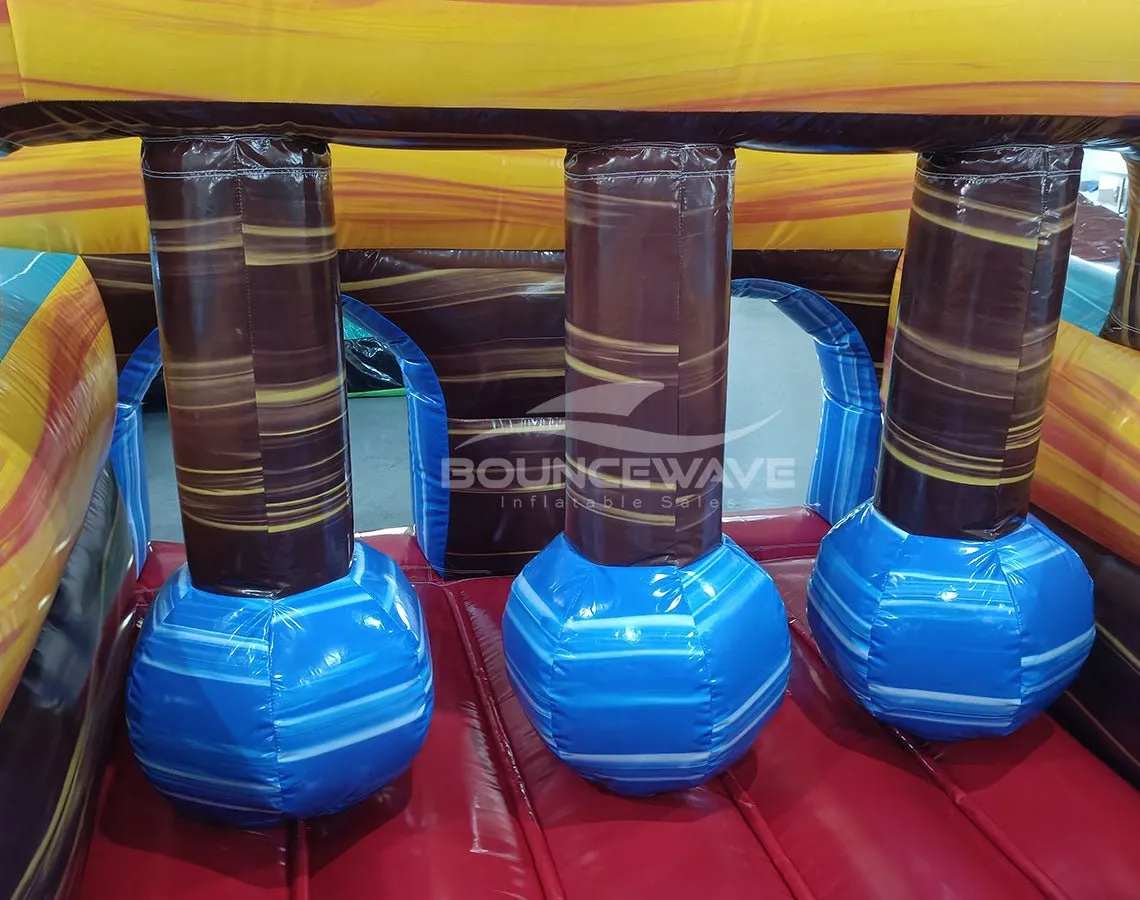 62ft Tropic Shock 2-Piece Wet/Dry Inflatable Obstacle Course