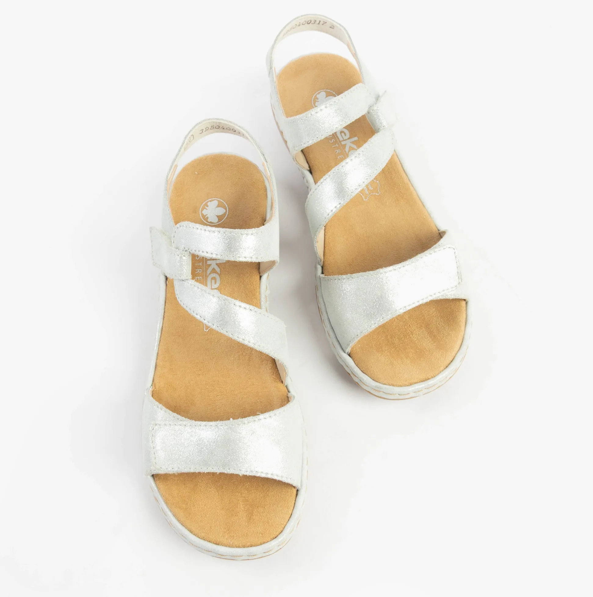 659C7-93 Womens Sandals Silver/Platinum