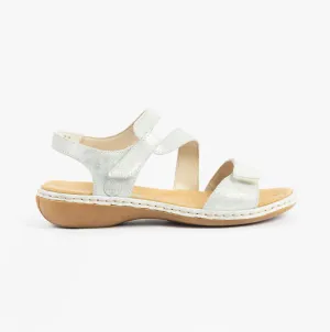 659C7-93 Womens Sandals Silver/Platinum