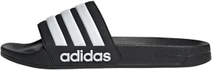 adidas Men's Adilette Shower Slide, Core Black/Active Orange/Core Black, 6, Core Black / Cloud White / Core Black, 12 US